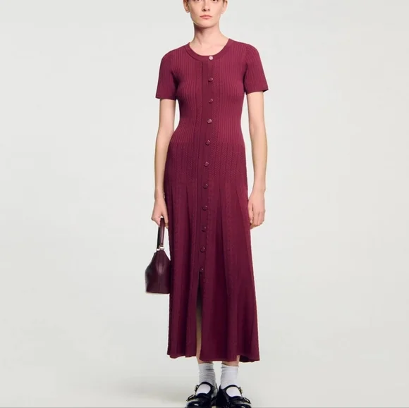 Sandro Knit Maxi Dress - Picture 1 of 14